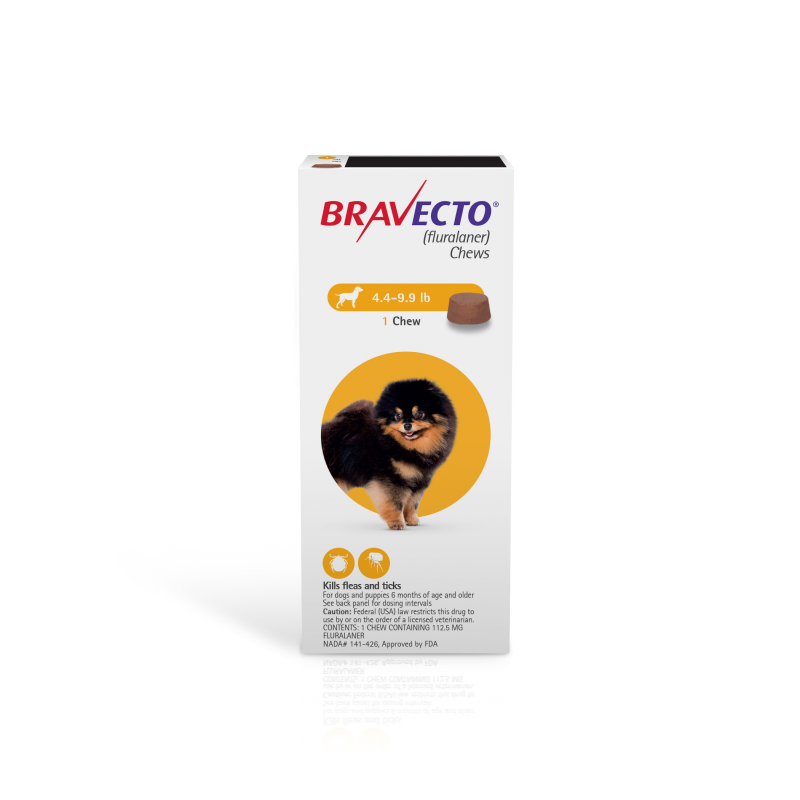 Bravecto Chews for 4 -10 LBS Dogs