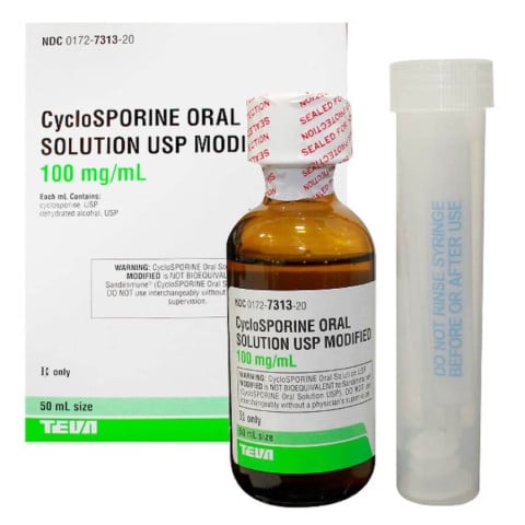 Cyclosporine Oral Solution (Modified) 100mg/mL, 50mL